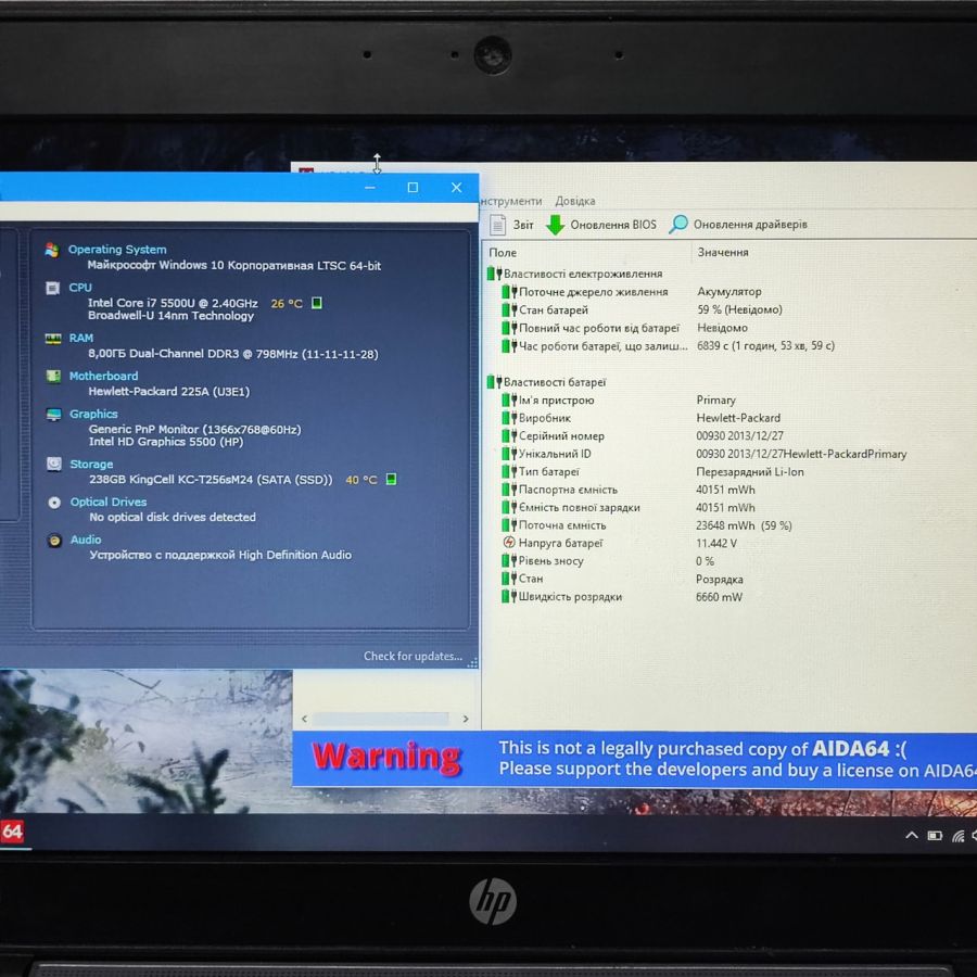 Ноутбук Б/В HP EliteBook 820 G2, Intel Core i7-5500U, DDR3 8GB, SSD 256GB, 13.3" HD [ProductHub SKU HP96]