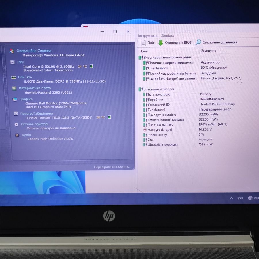 Ноутбук Б/В HP ProtectSmart, Intel Core i3-5010U, DDR3 8GB, SSD 128GB, 15.6" HD [ProductHub SKU HP251]