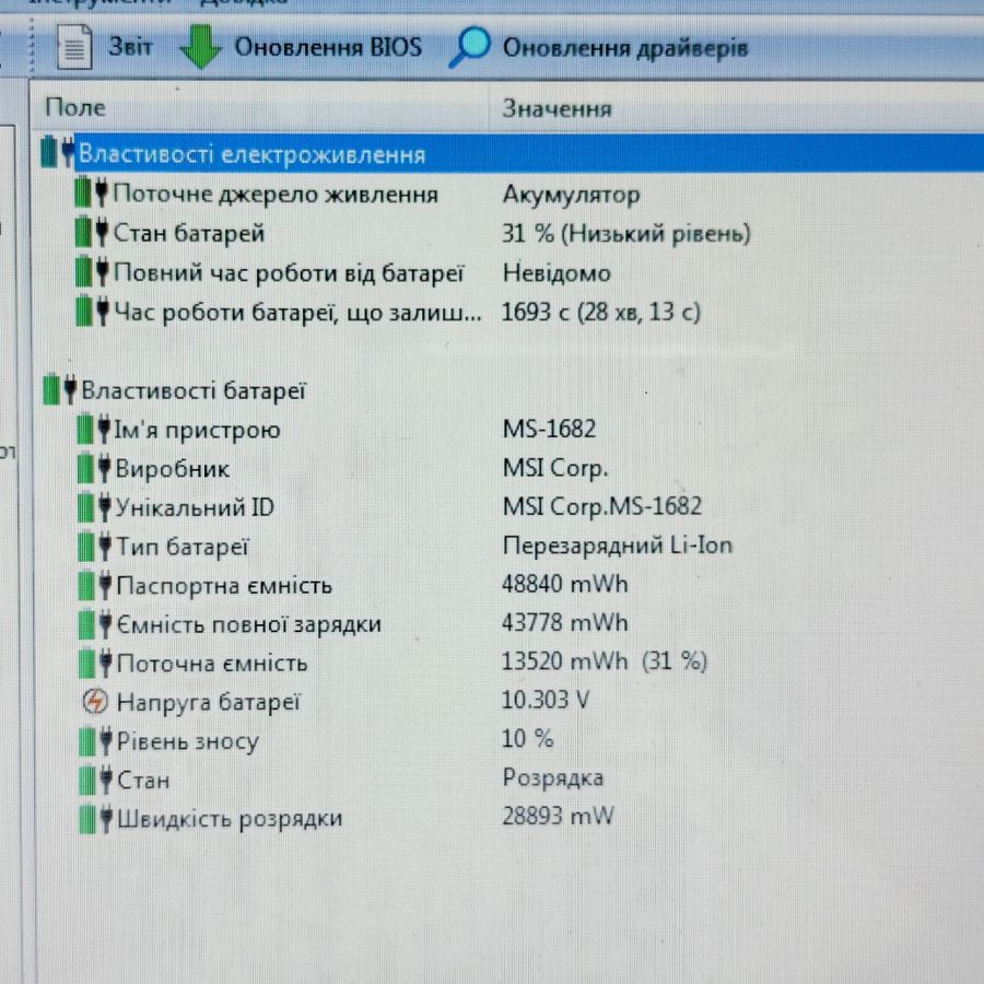Ноутбук Б/В MSI MS-1682, Intel Pentium T4500, DDR3 4 GB, HDD 500GB, AMD Radeon HD 4300, 15.6" HD [ProductHub SKU MSI4]
