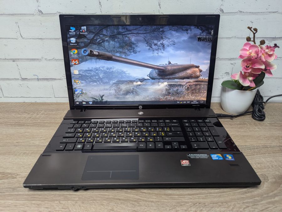 Уцінка! Ноутбук Б/В HP ProBook 4720S, Intel Core i3-350M, DDR3 8 GB, SSD 128GB, Radeon HD 4500, 17.3" HD [ProductHub SKU HP353]