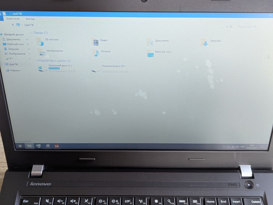 Уцінка! Ноутбук Б/В Lenovo ThinkPad E460, Intel Core i5-6200U, DDR3 8 GB, SSD 128GB, 14" HD [ProductHub SKU L232]