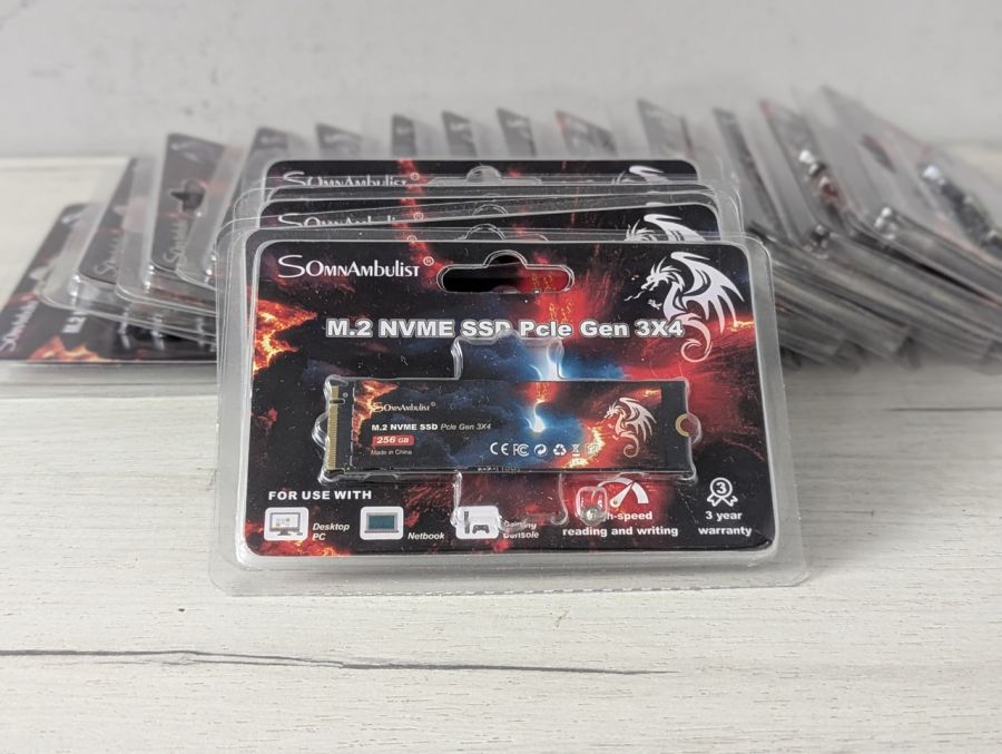 Б/В NVME SSD M.2 Pcle Gen 3x4 SomnAmbulist 256 Gb [ProductHub SKU Gen 3x4]
