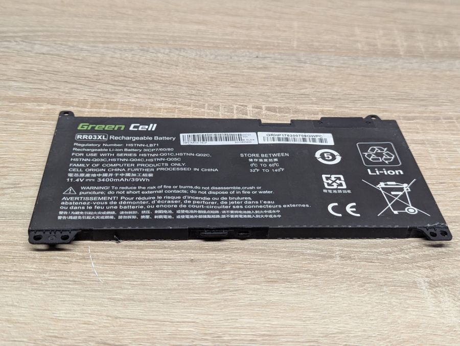 Б/В Акумуляторна батарея Green Cell RR03XL [ProductHub SKU RR03XL-39]