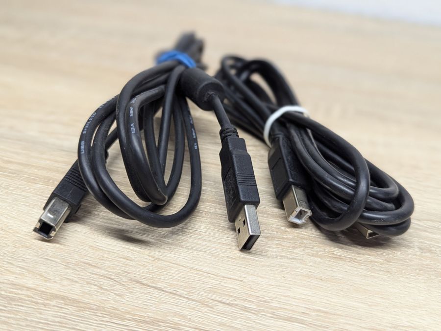 Б/В Б/К Кабель для принтера USB А-> USB B з феритами (квадратний) 1.5 м [ProductHub SKU USB2.0]