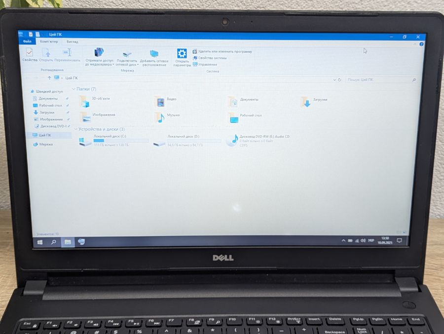 Ноутбук Б/В Dell Vostro 3558, Intel Core i3-4005U, DDR3 8GB, SSD 256GB, 15.6" HD [ProductHub SKU Dell333]