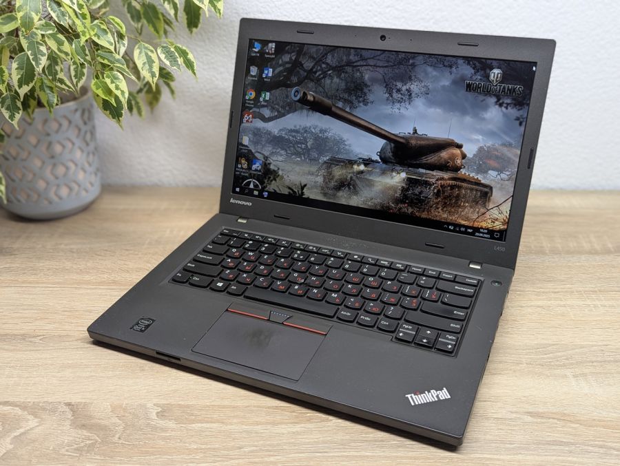 Уцінка! Ноутбук Б/В Lenovo ThinkPad L450, Intel Core i5-5300U, DDR3 8 GB, SSD 128GB, 14" Full HD [ProductHub SKU L283]