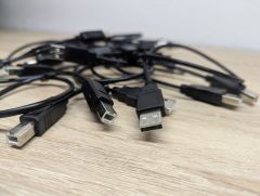 Кабель для принтера USB А-> USB B з феритами (квадратний)