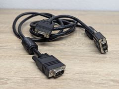 Кабель перехідник VGA 3x((мама-папа)
