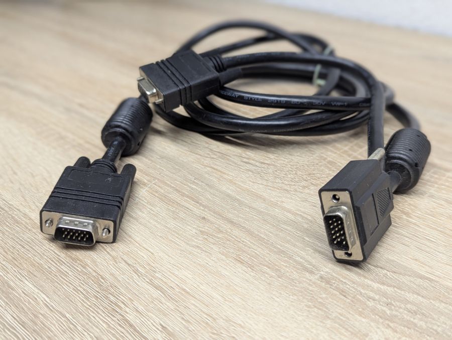 Б/В Кабель перехідник VGA 3x((мама-папа) [ProductHub SKU VGA 3x]