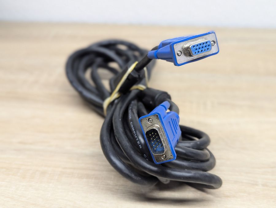Б/В Кабель перехідник VGA на VGA (мама-тато) [ProductHub SKU VGA6]