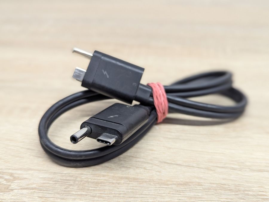 Б/В Кабель живлення до док станції HP Thunderbolt 3 A [ProductHub SKU DC+USB]