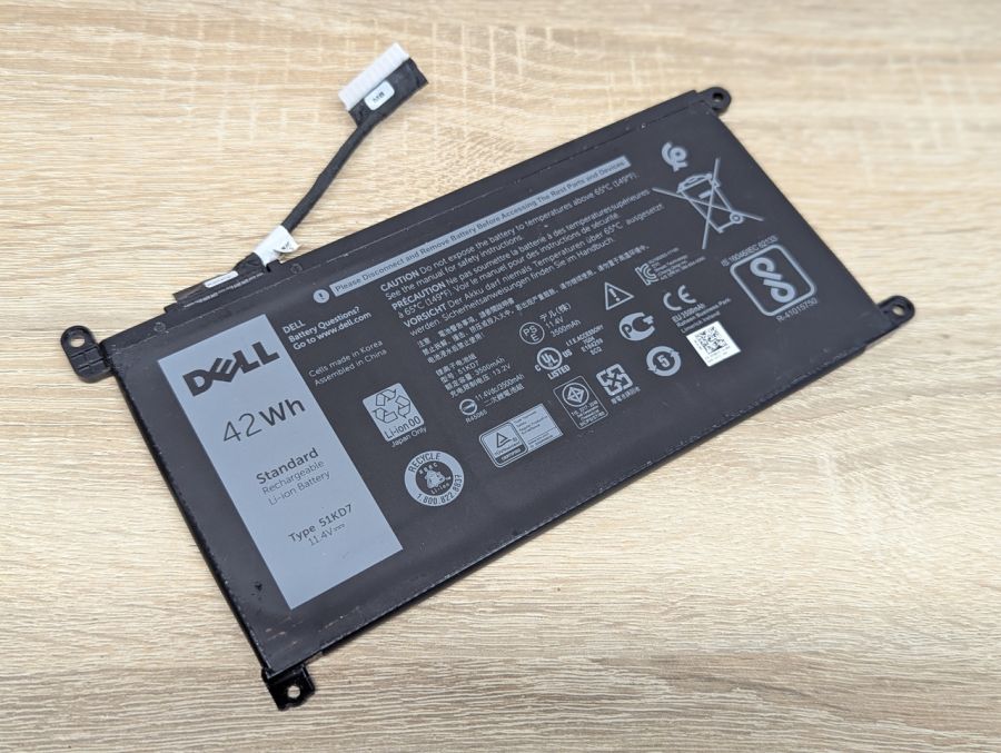 Б/В Оригінальна акумуляторна батарея Dell 51KD7