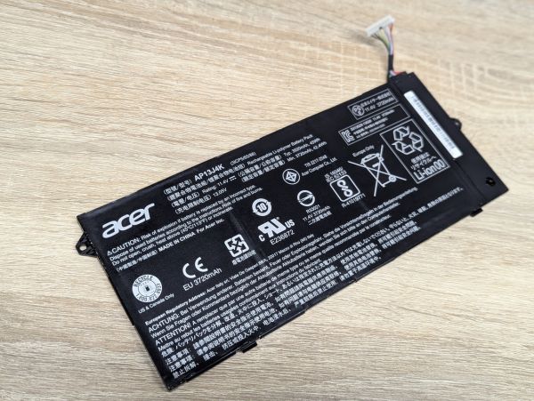 Б/В Оригінальна акумуляторна батарея Acer AP13J4K [ProductHub SKU AP13J4K-20]