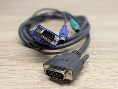 Кабель KVM VGA/DVI та PS2