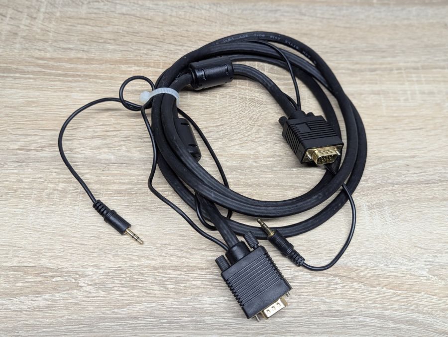 Б/В Кабель 2 VGA + 2 аудіо 3,5 мм [ProductHub SKU 2 VGA-3.5]