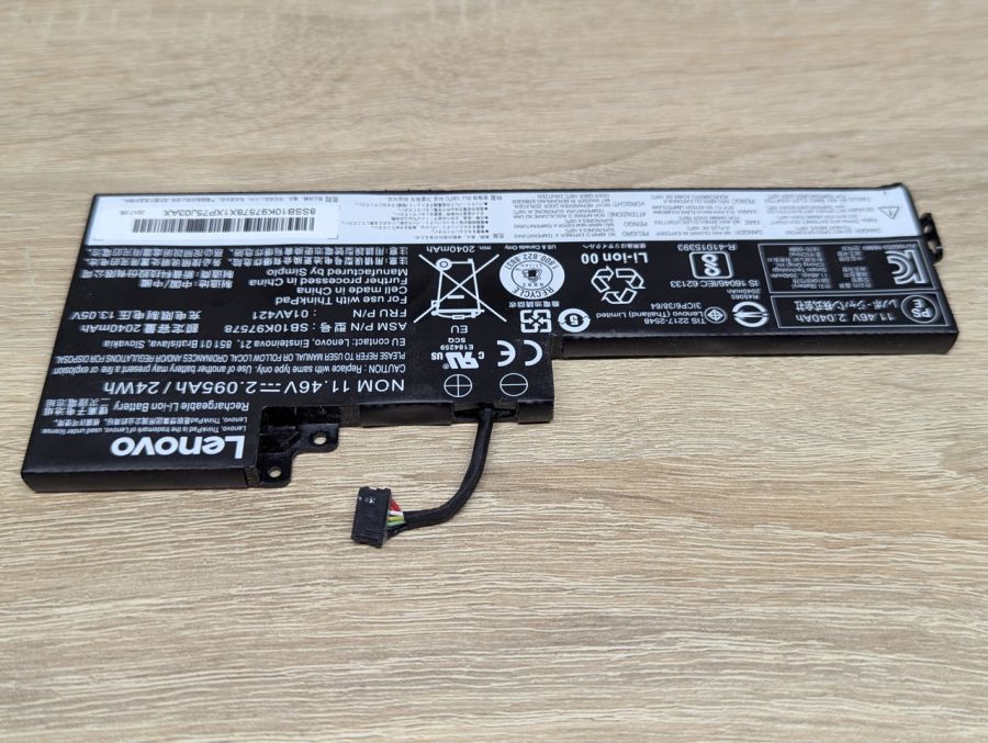 Б/В Оригінальна акумуляторна батарея Lenovo SB10K97578 (01AV421) [ProductHub SKU K97578]