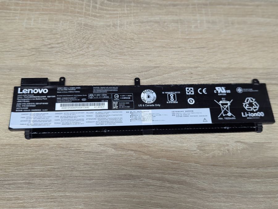 Б/В Оригінальна акумуляторна батарея Lenovo SB10F46460 [ProductHub SKU F46460]