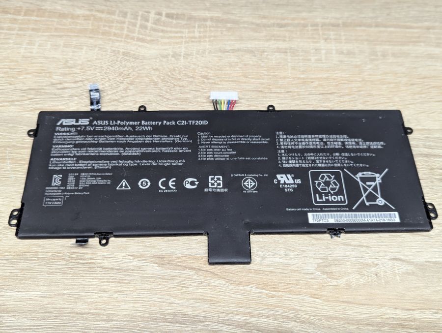 Б/В Оригінальна акумуляторна батарея Asus C21-TF201D [ProductHub SKU C21-TF201D]