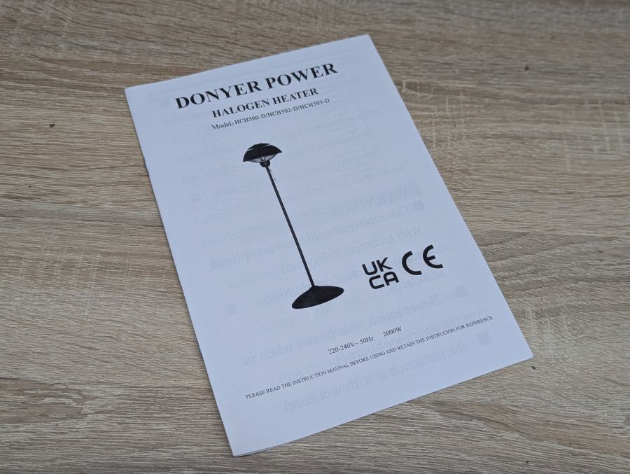 Новий Галогенний обігрівач Donyer Power [ProductHub SKU Donyer Power]