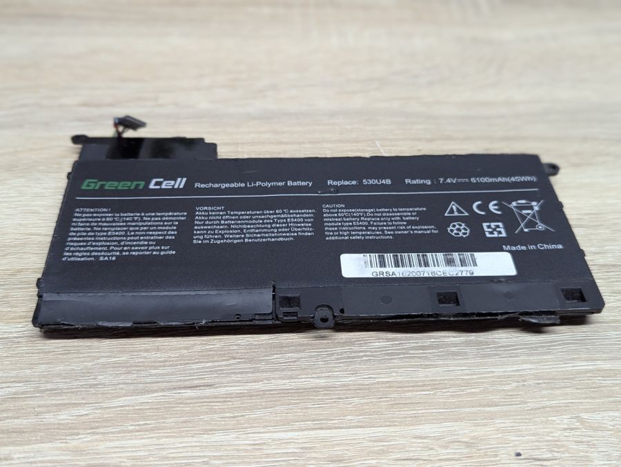 Акумуляторна батарея Green Cell 530U4B Б/В