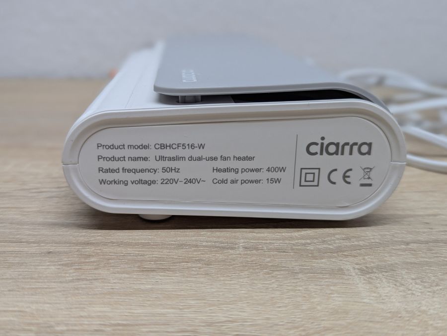 Новий Тепловентилятор Ciarra CBHCF516-W
