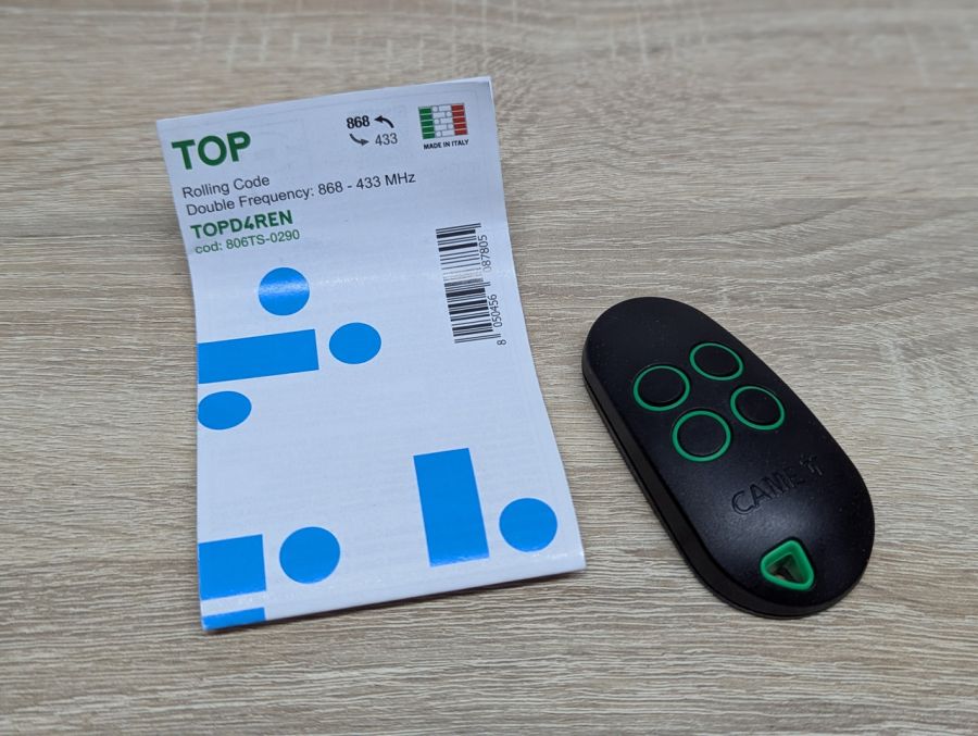 Новий 4-канальний пульт дистанційного керування CAME TOPD4REN [ProductHub SKU D4REN]