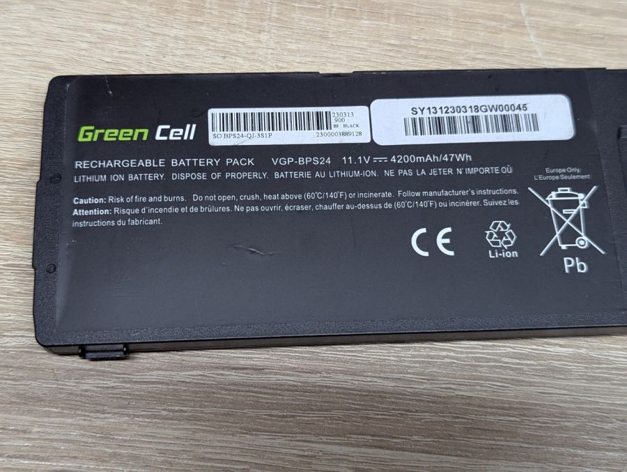 Акумуляторна батарея Green Cell VGP-BPS24 Б/В