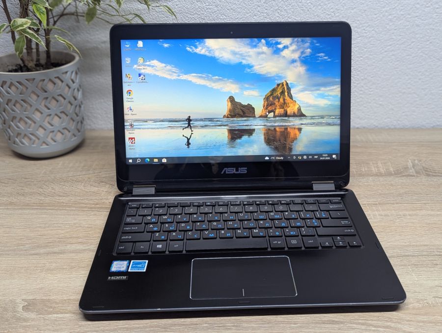 Уцінка! Ноутбук Б/В ASUS Vivobook Flip TP301UA, Intel Core i3-6100U, DDR3 4 GB, SSD 128GB, 13" Full HD Сенсор [ProductHub SKU Asus151]