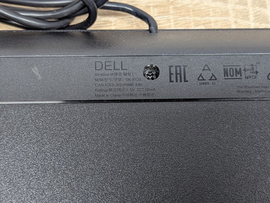 Б/В Клавіатура дротова Dell SK-8120 [ProductHub SKU SK-8120]
