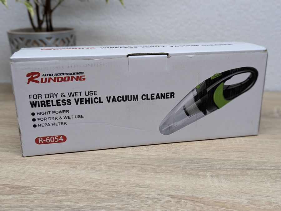 Новий Бездротовий автомобільний пилосос Rundong R-6054 120W [ProductHub SKU R-6054(2)]
