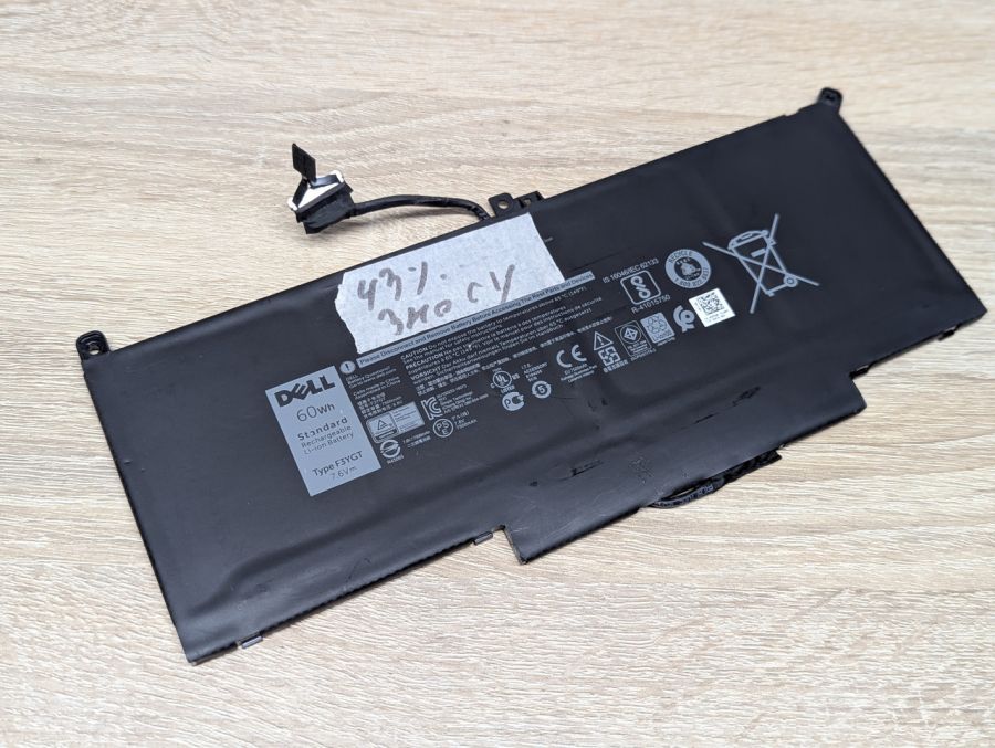 Оригінальна акумуляторна батарея Dell F3YGT Б/В