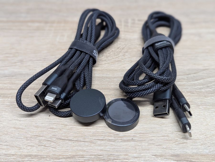 Новий Кабель SooPii 3-в-1 Lightning,USB-C,та бездротова зарядка для Apple Watch [ProductHub SKU SooPii(3)]