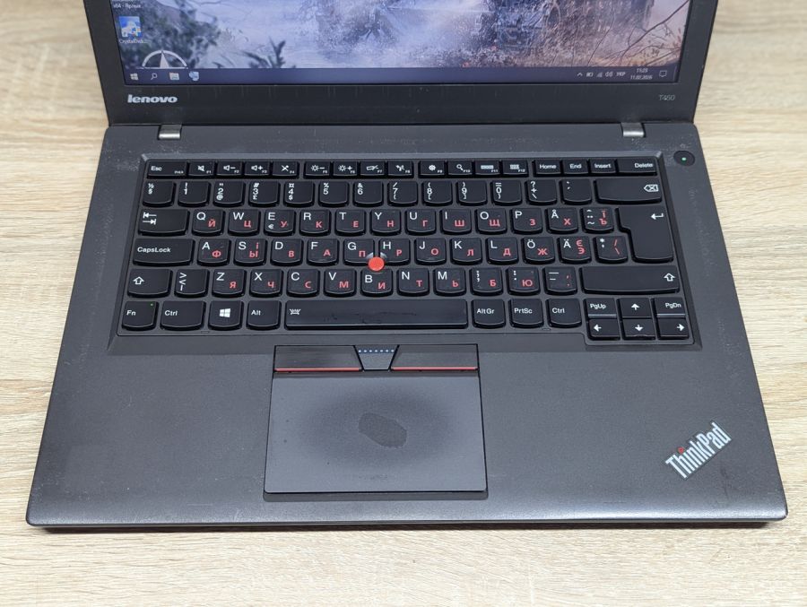 Уцінка! Ноутбук Б/В Lenovo ThinkPad T450, Intel Core i5-5300U, DDR3 8 GB, SSD 128GB, 14" HD [ProductHub SKU L433]
