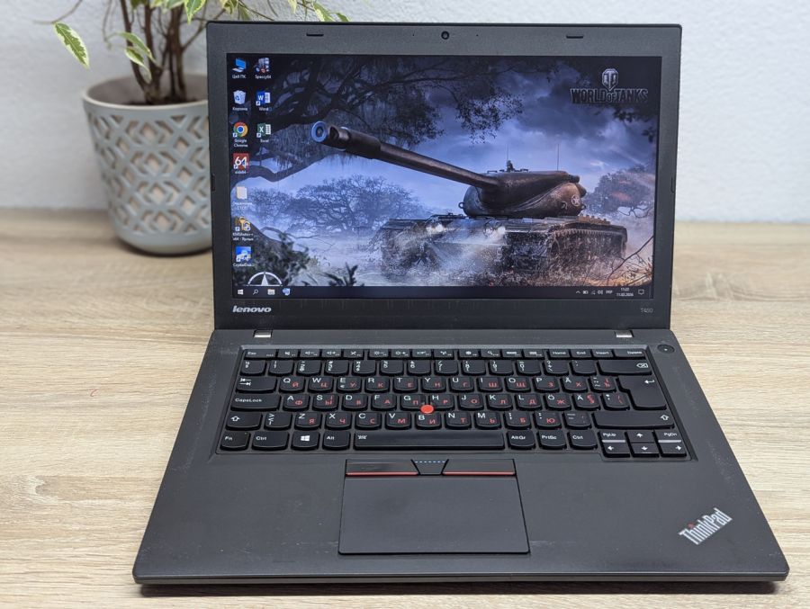 Уцінка! Ноутбук Б/В Lenovo ThinkPad T450, Intel Core i5-5300U, DDR3 8 GB, SSD 128GB, 14" HD [ProductHub SKU L433]
