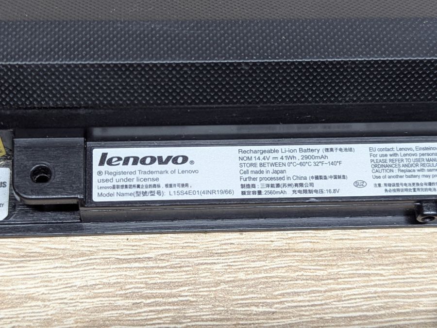 Оригінальний акумулятор Lenovo L15S4E01 Б/В