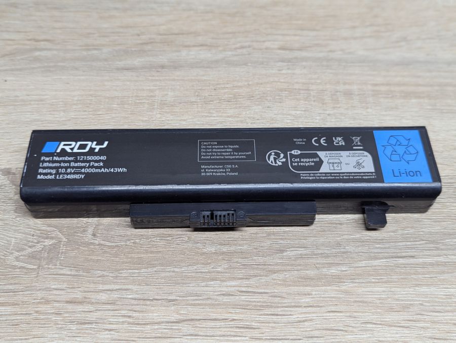 Б/В Акумуляторна батарея RDY 121500040,LE34BRDY [ProductHub SKU LE34B-43]
