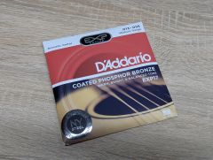 Новий Струни для акустичної гітари D'Addario EXP17 Coated Phosphor Bronze