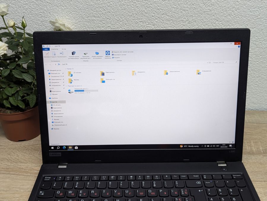 Уцінка! Ноутбук Б/В Lenovo ThinkPad L590, Intel Core i5-8665U, DDR4 8 GB, SSD 128GB, 15.6" Full HD [ProductHub SKU L481]