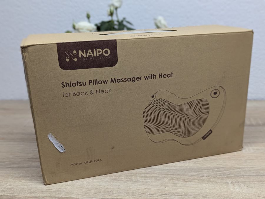 Новий Масажер-подушка Naipo Shiatsu Pillow Massager with Heat MGP-129A [ProductHub SKU 129A(10)]