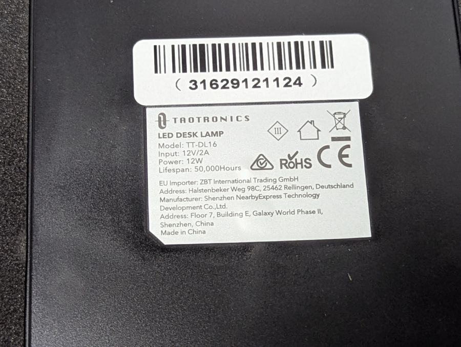 Новий Cвітлодіодна настільна лампа TaoTronics TT-DL16 [ProductHub SKU DL16(10)]