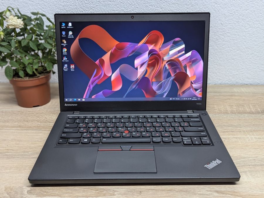 Ноутбук Б/В Lenovo ThinkPad T450S, Intel Core i5-5300U, DDR3 8 GB, SSD 128GB, 14" HD [ProductHub SKU L490]
