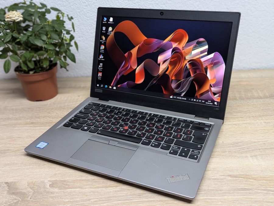 Ноутбук Б/В Lenovo ThinkPad L380, Intel Core i3-7020U, DDR4 8GB, SSD 256GB, 13" Full HD