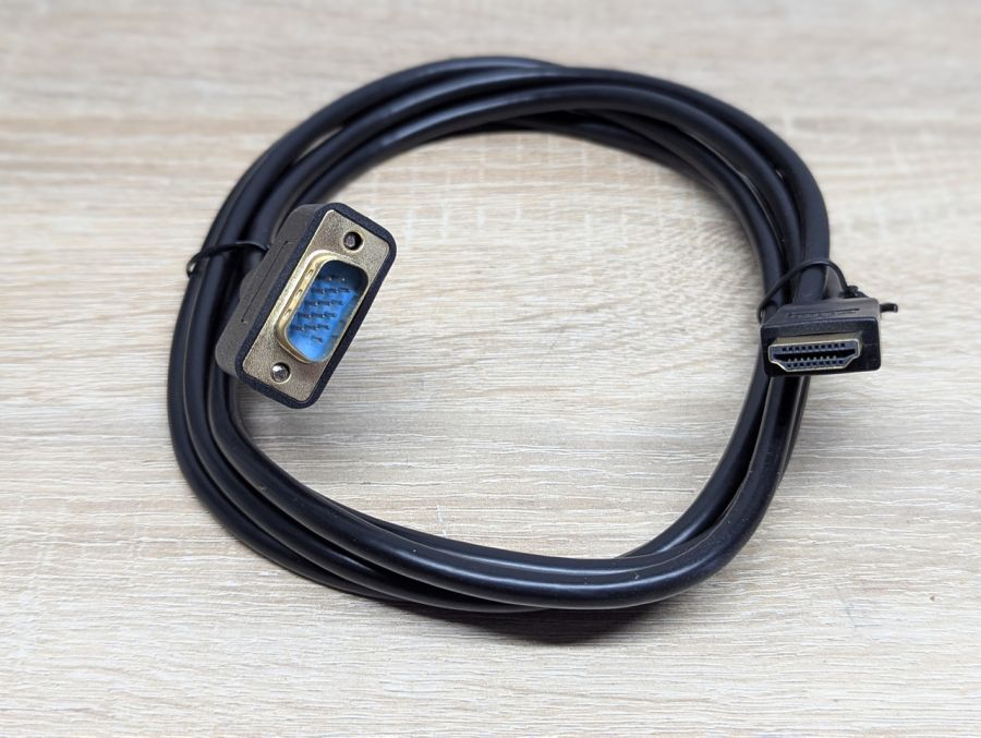 Новий Кабель-перехідник VGA 15-pin-HDMI [ProductHub SKU ANN(11)]