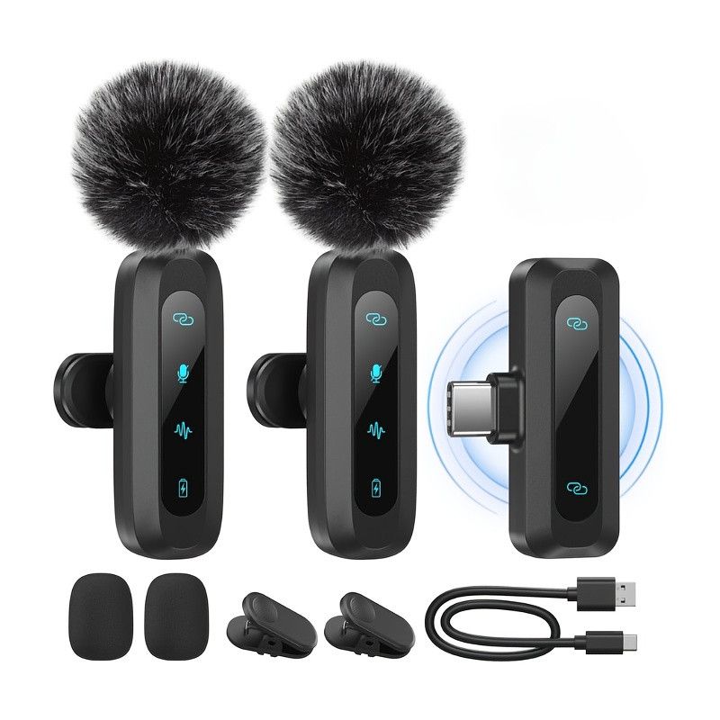 Новий Бездротовий петличний мікрофон Jubolion [ProductHub SKU JMIC-J3(12)]