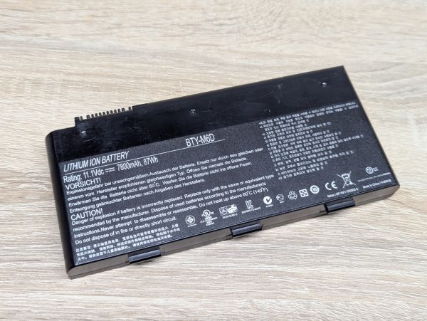 Б/В Акумуляторна батарея BTY-M6D [ProductHub SKU BTY-M6D]