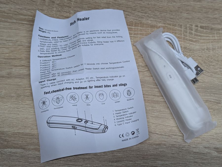 Новий Пристрій для загоєння укусів комах [ProductHub SKU ITGH(13)]