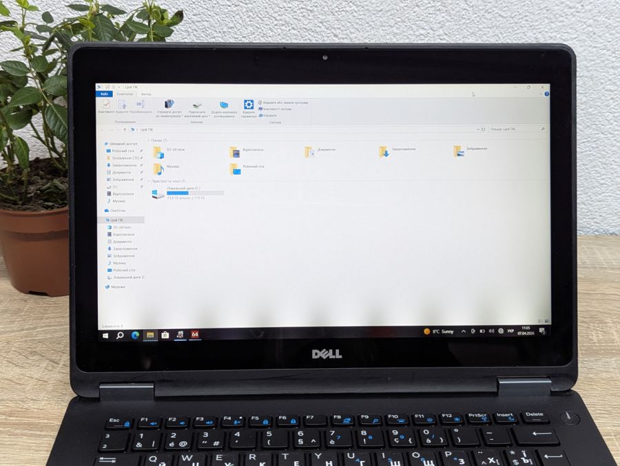 Ноутбук Б/В Dell Latitude E7270, Intel Core i5-6300U, DDR4 8 GB, SSD 128GB, 12" Full HD Сенсор [ProductHub SKU Dell575]
