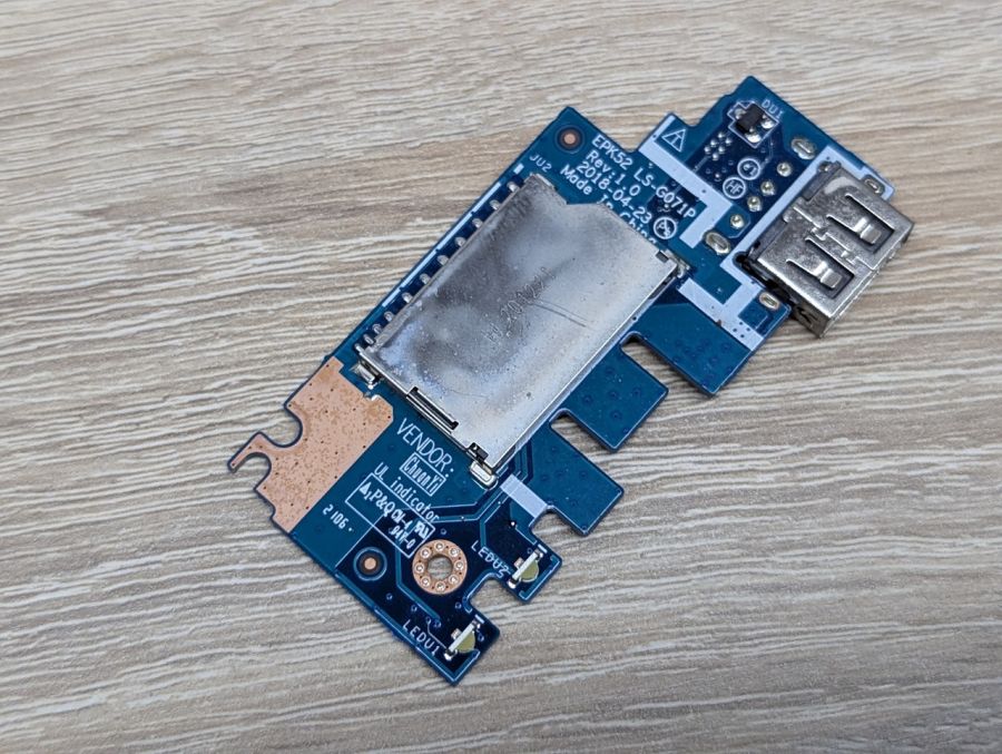 Додаткова плата роз'єму USB та LED-індикаторів для ноутбука HP 250 G7, HP 255 G7,HP 15-DA/DB Б/В