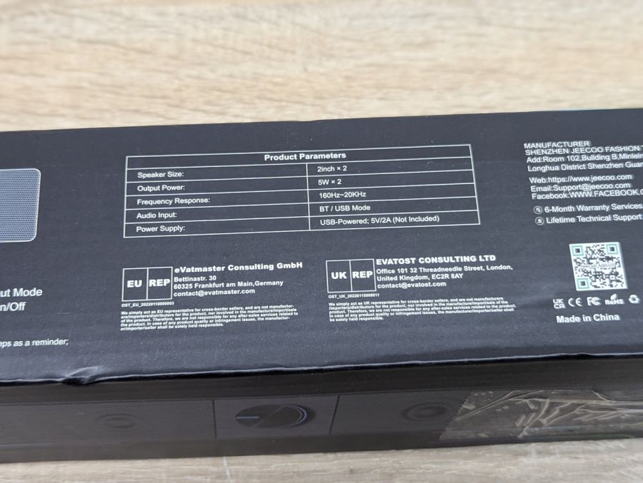 Новий Комп'ютерна колонка-саундбар Jeecoo A40 [ProductHub SKU Jeecoo(14)]