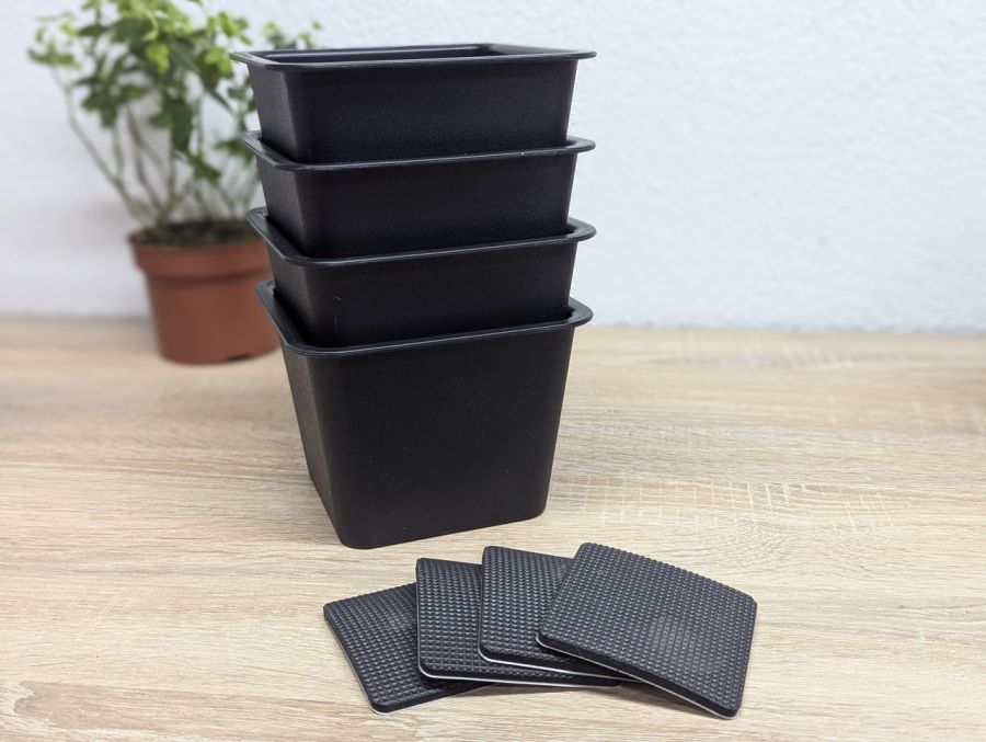 Новий Пластикові штабеловані підйомники для ліжка 4шт [ProductHub SKU 4243(15)]